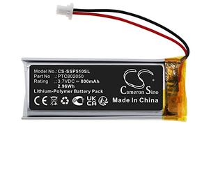 TECHTEK Battery 800mAh compatible with [Interphone] ACTIVE, CONNECT, EDGE, F2, F2S, F3, F3MC, F3S, F3XT, F4, F4MC, F4S, F4XT, F5, F5MC, F5S, F5XT, OFFROAD, SHAPE, for [Sena] GT-Air II, J-Cruise II, S