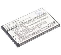 TECHTEK Battery 820mAh compatible with [Nokia] 5310, 6600 Fold, 6600f, 6700 Slide, 6700s, 7210 Supernova, 7210c, 7210s, 7212c, 7310 Supernova, 7310c, X3, for [Gresso] Cruiser, Grand, Luxor, Regal rep