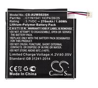 Techtek Battery CS-AUW502SH Compatible with WI502QF, ZenWatch 2 Replaces Asus 0B200-01760100, C11N1541 1ICP4/26/25