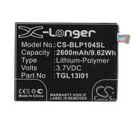 Techtek Battery CS-BLP104SL Compatible with Darkside, Darside, L110, Life View, MX X3, MX-X3, P104, T-King MX X3, T-King MX-X3 Replaces BLU