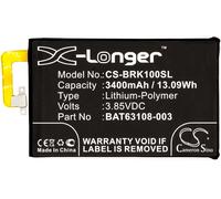 Techtek Battery CS-BRK100SL Compatible with BBB100-1, BBB100-1 TD-LTE, BBB100-2, BBB100-3, BBB100-6, DTEK70, KEYone, Mercury Replaces BlackBerry