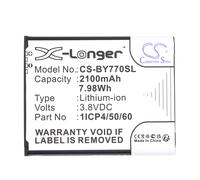 Techtek Battery CS-BY770SL Compatible with 952-62, 952.62, BY77, Cherrish C525, VM350, VM350-2, VM901 Replaces Beurer 1ICP4/50/60-210AR