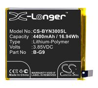 Techtek Battery CS-BYN300SL Compatible with Nex 3, Nex 3 5G, Nex 3S 5G, V1923, V1923T, V1924, V1924T, V1950A Replaces Vivo B-G9