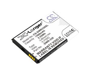 Techtek Battery CS-DWR330SL Compatible with DWR-330 Replaces D-Link DWR-330