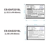 Techtek Battery CS-EAG221SL Compatible with Active Glam, Active Glam 4G, V221-4G Replaces Emporia AK-V221-4G(V1.0)