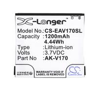 Techtek Battery CS-EAV170SL Compatible with AK-V170, Life+, Lifeplus Replaces Emporia AK-V170