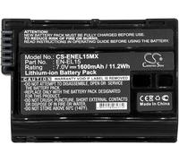Techtek Battery CS-ENEL15MX Compatible with 1 V1, Coolpix D7000, D500, D600, D610, D7000, D7100, D7200, D750, D7500, D780, D800, D800E, D810,
