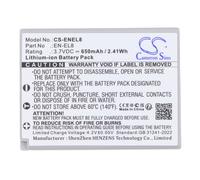 Techtek Battery CS-ENEL8 Compatible with Coolpix P1, Coolpix P2, Coolpix S1, Coolpix S2, Coolpix S3, Coolpix S5, Coolpix S50, Coolpix S50c,
