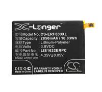 Techtek Battery CS-ERF833XL Compatible with F8331, F8331, F8332, F8332, Xperia XZ, Xperia XZ, Xperia XZ Dual SIM, Xperia XZ Dual SIM Replaces