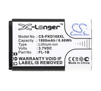 Techtek Battery CS-FKD168XL Compatible with A360 Pulse Oximeter, EK-168G, EK-268G, EK-468G Replaces Aeon BL-10C, Fukuda FL-1B