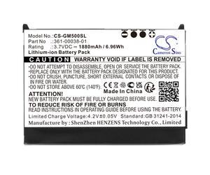 Techtek Battery CS-GM500SL Compatible with Aera 500, Aera 510, Aera 550, Aera 560, Nuvi 500, Nuvi 510, Nuvi 550, Zumo 220, Zumo 600, Zumo 650,