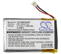 Techtek Battery CS-GMF500SH Compatible with Approach S60, Fenix 5, Forerunner 935 Replaces Garmin 361-00097-00