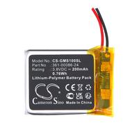 Techtek Battery CS-GMS100SL Compatible with Instinct Solar GPS Replaces Garmin 361-00086-24