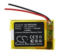 Techtek Battery CS-GRF245SL Compatible with Forerunner 245, Forerunner 245 Music Replaces Garmin 361-00086-11