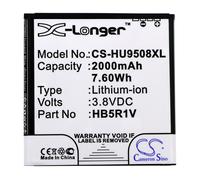 Techtek Battery CS-HU9508XL Compatible with HN3-U01, Honor 2, Honor 3, Honor II, Honor Quad, U9508 Replaces Huawei HB5R1V