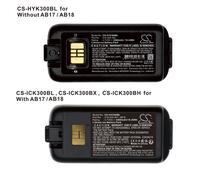 Techtek Battery CS-HYK300BL Compatible with CK3B, CK3X, CK3XR, CK65, CK65, CK70, CK71, CK75, EDA60K Replaces Honeywell 318-034-001, 318-034-003,