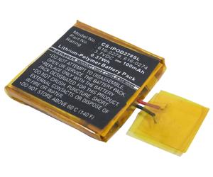 Techtek Battery CS-IPOD278SL Compatible with iPOD Shuffle G2 1GB, iPOD Shuffle G3 Replaces Apple 616-0274, 616-0278