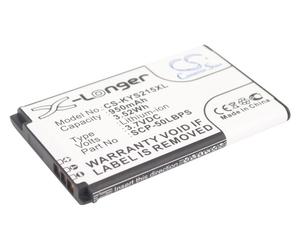 Techtek Battery CS-KYS215XL Compatible with C2150, Coast S2151, Kona S2150, Kona S2151, S2150, S2151 Kona Replaces Kyocera 5AAXBT062GEA, SCP-50LBPS