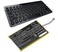 Techtek Battery CS-LOK810SL Compatible with IIIuminated Keyboard K810, K810 Replaces Logitech 533-000114