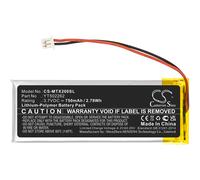 Techtek Battery CS-MTX200SL Compatible with BT MESH, BTNEXT Pro, BTX1 Pro, BTX1 Pro S, BTX2 Pro, BTX2 Pro S, BTX2 Pro S LR Replaces Midland YT502262