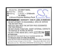 Techtek Battery CS-MXT160XL Compatible with Cedric, Moto E3, Moto E3 Dual SIM, Moto E3 Dual SIM TD-LTE, Moto E4, Moto E4 Dual SIM LTE, Moto E4