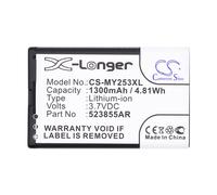 Techtek Battery CS-MY253XL Compatible with 253491226, Alium Replaces Sagem P/N 523855AR