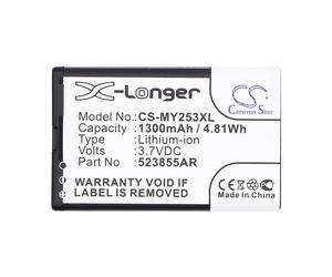 Techtek Battery CS-MY253XL Compatible with 253491226, Alium Replaces Sagem P/N 523855AR