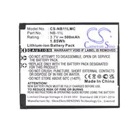 Techtek Battery CS-NB11LMC Compatible with ELPH 110 HS, ELPH 340 HS, IXUS 133, IXUS 125, IXUS 125 HS, IXUS 125HS, IXUS 127, IXUS 130, IXUS 132,