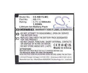 Techtek Battery CS-NB11LMC Compatible with ELPH 110 HS, ELPH 340 HS, IXUS 133, IXUS 125, IXUS 125 HS, IXUS 125HS, IXUS 127, IXUS 130, IXUS 132,