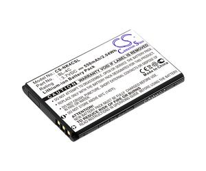 Techtek Battery CS-NK4CSL Compatible with 107, 108, 1265, 1325, 1661, 2220 Slide, 2650, 2651, 2652, 3 AGG-052, 3108, 3500 Classic, 5100, 600,