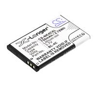 Techtek Battery CS-NK4CXL Compatible with 107, 108, 1265, 1325, 1661, 2220 Slide, 2650, 2651, 2652, 3 AGG-052, 3108, 3500 Classic, 5100, 600,