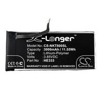 Techtek Battery CS-NKT800SL Compatible with 8 Sirocco, 8 Sirocco Global Dual SIM, 8 Sirocco Global TD-LTE, HMD Avatar Replaces Nokia HE333