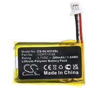 Techtek Battery CS-NLH510SL Compatible with C1241290, Hello, NC5100US, Vido Doorbell Wired Replaces Nest 1ICP7/17/26
