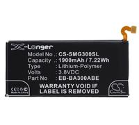 Techtek Battery CS-SMG300SL Compatible with Galaxy A3, Galaxy A3 Duos, SM-A3000, SM-A3009, SM-A300F, SM-A300F/DS, SM-A300FU, SM-A300G,
