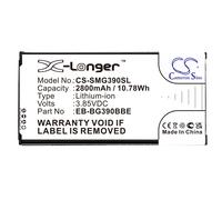Techtek Battery CS-SMG390SL Compatible with Galaxy Xcover 4, Galaxy Xcover 4 2017 TD-LTE, Galaxy Xcover 4S, SM-G390, SM-G390F, SM-G390W, SM-G390Y