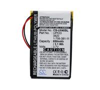 Techtek Battery CS-UX40SL Compatible with Clie PEG-UX40, Clie PEG-UX50 Replaces Sony 1-756-381-11, UP553