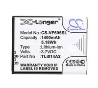 Techtek Battery CS-VF695SL Compatible with 785 tipo, Smart 4 Mini, Smart First 6, Smart Mini, V695, VF-575, VF-695, VF-785, VF-V695, VF575, VF785