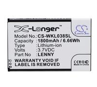 Techtek Battery CS-WKL038SL Compatible with B0386126, LENNY Replaces Wiko LENNY