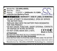 Techtek Battery CS-WKL400SL Compatible with Harry, Lenny 4, Lenny 4 Plus, Robby Replaces Wiko 3913