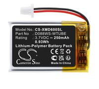 Techtek Battery CS-XMD600SL Compatible with WS audio headphones, WS4, WS5, WS6, WSA, WSAII, WSAII XL Replaces XP Metal Detectors D088WS-WTUBE