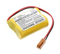 TECHTEK battery replaces BR-ACF2P, for BR-AGCF2P, for BR-AGCF2W compatible with [GE] A06B-0177-D106, A06B0177D106, A98L-0031-0011#L, A98L00310011#L, Beta iSV Amplifier, Beta SVU Amplifier, Fanuc FBA