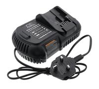 TECHTEK Charger compatible with [DeWalt] 120V MAX, 12V MAX Li-ion, 20V 60V CL3.C18S, DCB184, DCB184-XJ, DCB184-XR, DCD700, DCD710, DCD710D2-QW, DCD710N, DCD710S2, DCD740, DCD740B, DCD771, DCD776, DCD