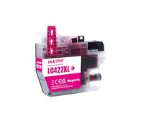 Techtek Ink cartridge 19ml compatible with [Brother] MFC-J 5340 DW, MFC-J 5340 DWE Ecopro, 5345 DW, 5740 6540 6540 DWE, 6590 6940 replaces LC-422XL (LC422XLM)