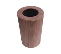 Techtomotive 9L Garbage Can with Lid Waste Bins Solid Wood Wastebasket Home Cleaning Tools Round Trash Can Swing Cover Office Storage Baskets(C no Cover)