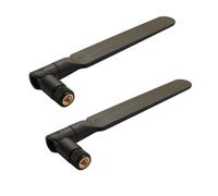 TECHTOO 3G 4G Dipole Antenna Wide Band 5dbi Omni Directional GSM WiFi Antenna with RP-SMA MALE Connector for CEP Router Access Point Wireless Rang Extender and other Network Device (Black 2-Pack)