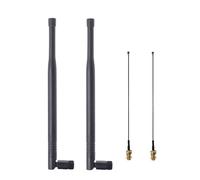 TECHTOO LoRa Antenna 915MHz 5dBi Omni-Directional with SMA Male Fitting + IPEX WiFi Antenna Cable for Meshtastic, Heltec LoRa Device, LoRa32 V3, ESP32 S3, WIFI+BT Development Board
