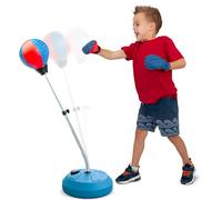 TechTools Punching Bag for Kids, Reflex Boxing Bag with Stand - Kids Toy Boxing Set Includes Kids Boxing Gloves - Height Adjustable, Gifts Idea for Boys Toys and Ages 6-8 Years (Freestanding)