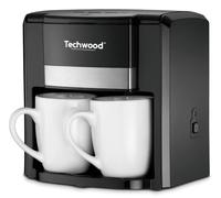 Techwood TCA-206 Duo Coffee Machine + 2 Cups