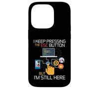 Techy Gifts For Men Programmer Programming The ESC Case for iPhone 14 Pro