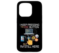Techy Gifts For Men Programmer Programming The ESC Case for iPhone 15 Pro